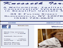 Tablet Screenshot of knessethisrael.net